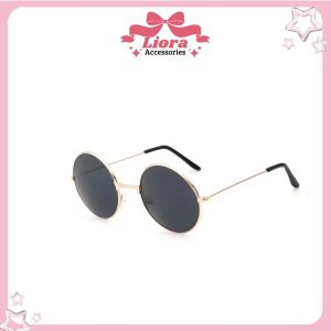 Kính râm tròn cổ điển Thời trang Liora nam nữ cổ điển