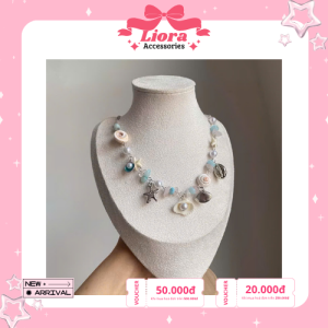Vòng cổ vỏ sò Liora Accessories phong cách bãi biển